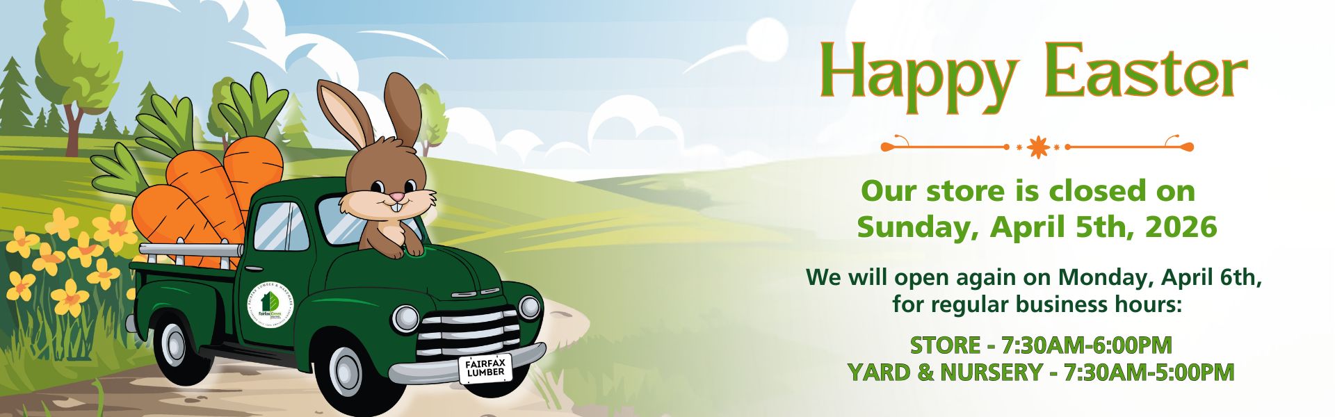 Easter_Store_Hours_2026-Fairfax_Lumber_and_Hardware_webbanner Easter_Store_Hours_2026-Fairfax_Lumber_and_Hardware_webbanner